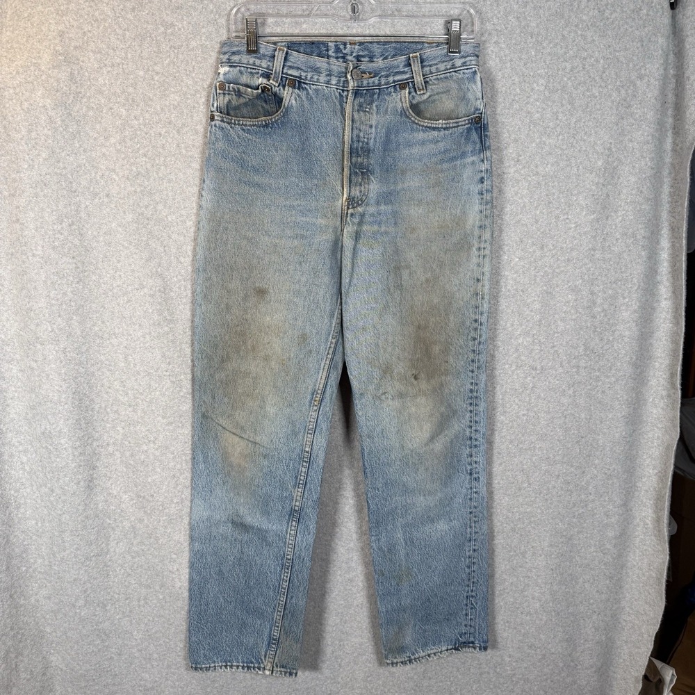 Vintage Levi's‎ 501 Jeans Men's 28 X 28 Denim Pants Distressed Worn Pants 90s